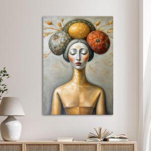 Πίνακας σε καμβά Autumn lady