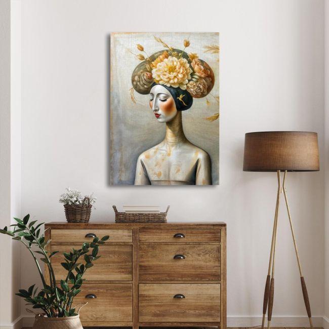 Canvas print Spring lady