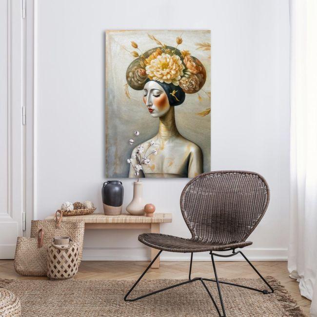 Canvas print Spring lady