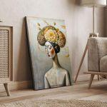 Canvas print Spring lady