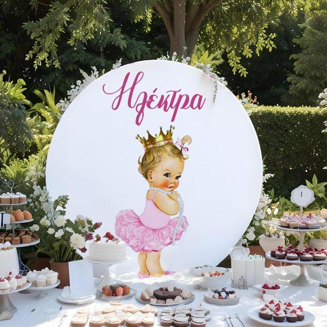 Wooden printed sign, Cute pink ballerina 2