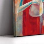 Canvas print Music and cat