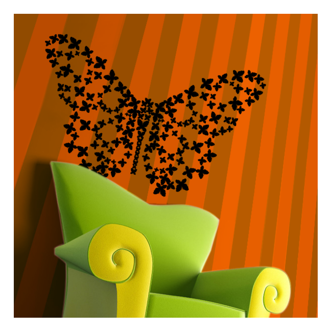 Wall stickers butterflies, Les Papillons 