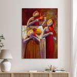 Canvas print Violin trio