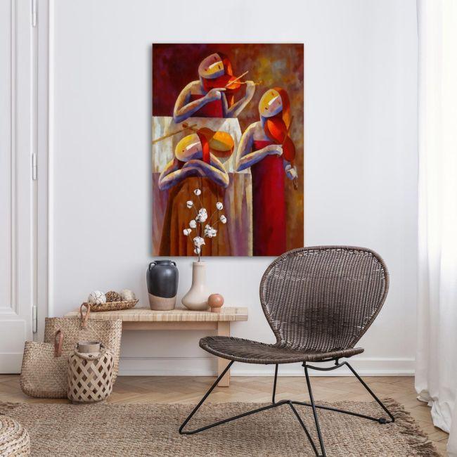 Canvas print Violin trio