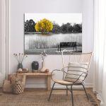 Canvas print Golden yellow tree