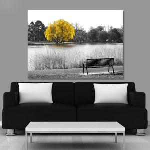Canvas print Golden yellow tree
