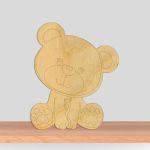 Wooden figure Cute bear
