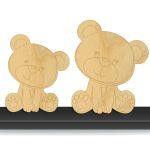 Wooden figure Cute bear