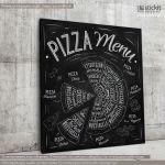 Canvas printPizza menu