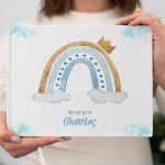 Wishes book, Rainbow with clouds and a crown