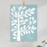 Canvas print baptism, white tree 2