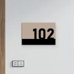 Plexiglass Sign,room numbers uv print