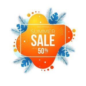 Αυτοκόλλητο εκπτώσεων Summer Sales, art 1 2