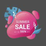 Αυτοκόλλητο εκπτώσεων Summer Sales, art 3