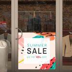 Shop window Summer Sales, art 3