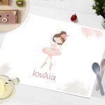 Placemat, Ballerina princess, pink dress
