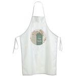 Sticker forbaptism apron, Baby boy boho