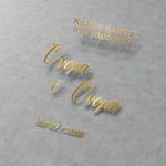 Sticky gold letters forwedding welcome mirror