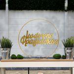 2 mirror plexiglassnames for baptism decoration