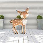 Wooden figure printed Little deer watercolor 2
