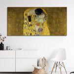 Canvas print The kiss, Klimt Gustav