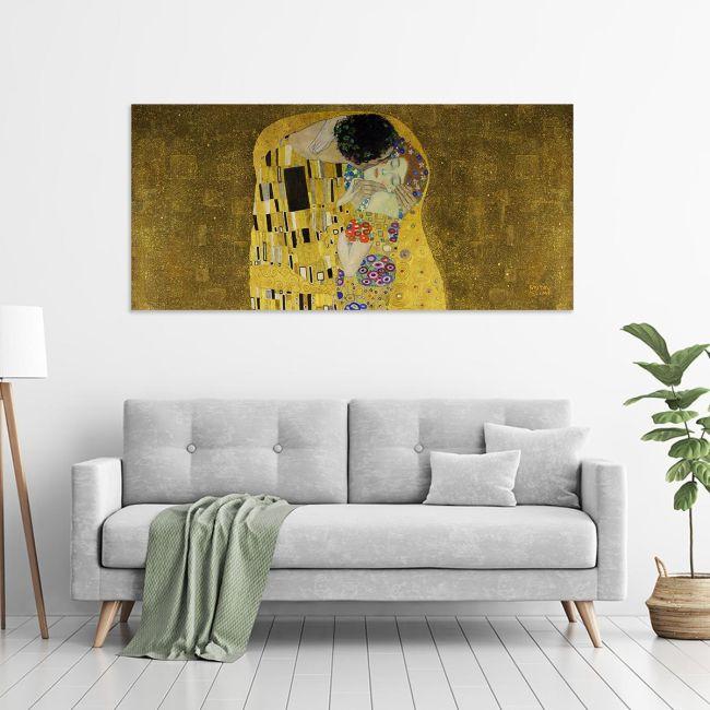 Canvas print The kiss, Klimt Gustav