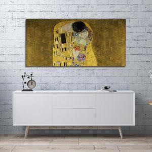 Canvas print The kiss, Klimt Gustav