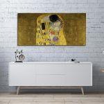 Canvas print The kiss, Klimt Gustav