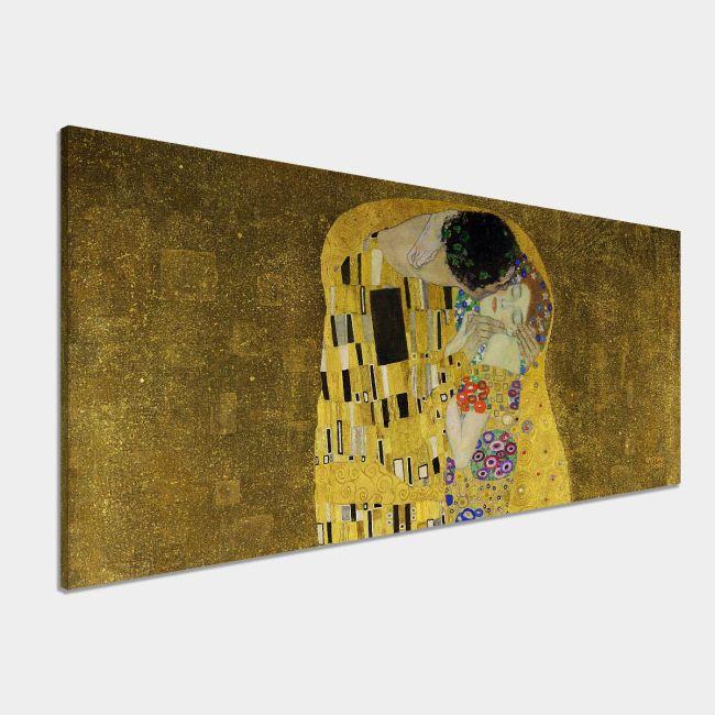 Canvas print The kiss, Klimt Gustav