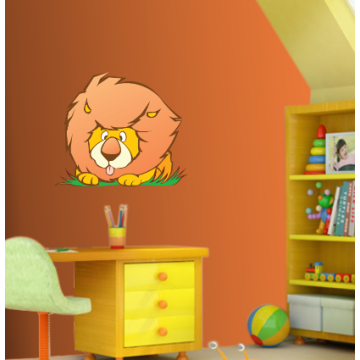 Kids wall stickers Funny Lion