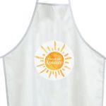 Sticker forbaptism apron, Sun Watercolor