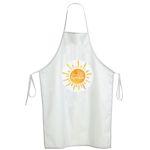 Sticker forbaptism apron, Sun Watercolor