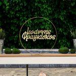 Δυο ονόματα για αψίδα βάπτισης, plexiglass χρυσό καθρέπτης 