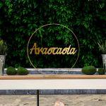 Acrylic gold name for baptism decoration