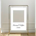 Wedding Photo prop personalized text vertical
