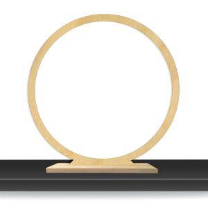 Wooden simple wreath arc with base