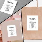 Party Sticker label rectangular Your design