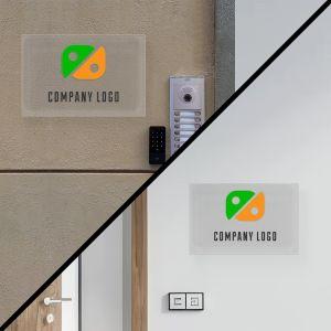 Entrance Sign, transparent plexiglass color print horizontal 2