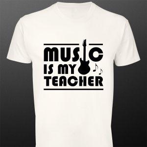 Μπλουζάκι Music is my teacher