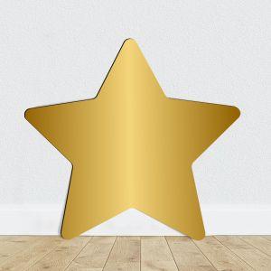 Plexiglass star shape, gold