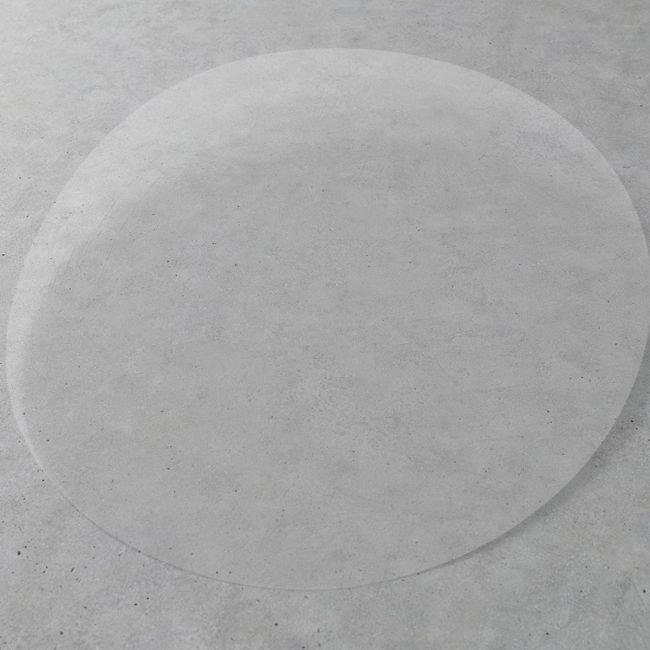 Αυτοκόλλητη διάφανη ετικέτα, ατύπωτη, κυκλική