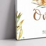 Πίνακας σε καμβά βάπτισης  Λιονταράκι lion king με στέμμα  Καμβάς τελαρωμένος