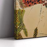 Canvas print Young man with red scarf reart, (original Fasianos)