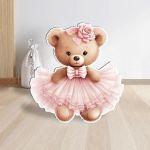 Wooden figure Elephant watercolor girly with flowers