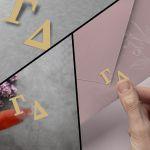 Adhesive initial letters, small size, set of 2