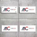 Plexiglass Sign, printed text or logo, wide