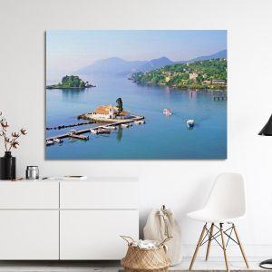 Canvas print Church of Vlahernon, Pontikonisi