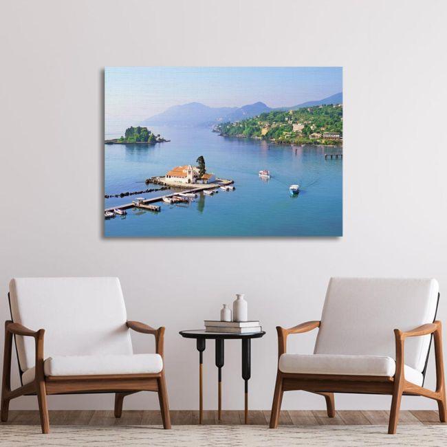 Πίνακας σε καμβά Παναγία Βλαχερνών, Ποντικονήσι