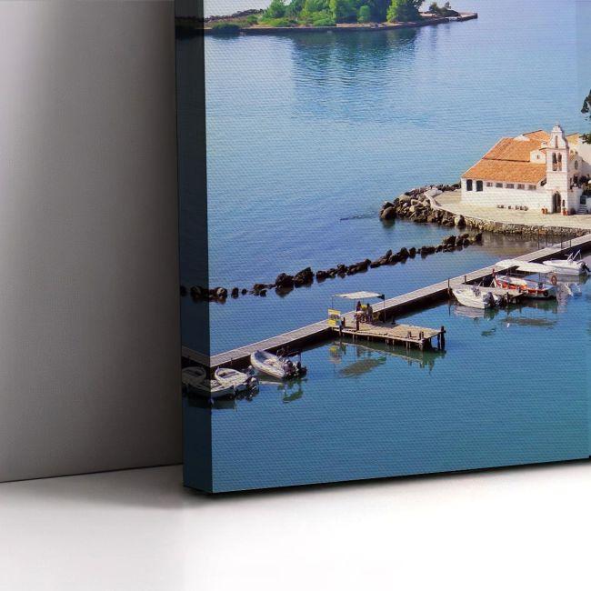 Canvas print Church of Vlahernon, Pontikonisi